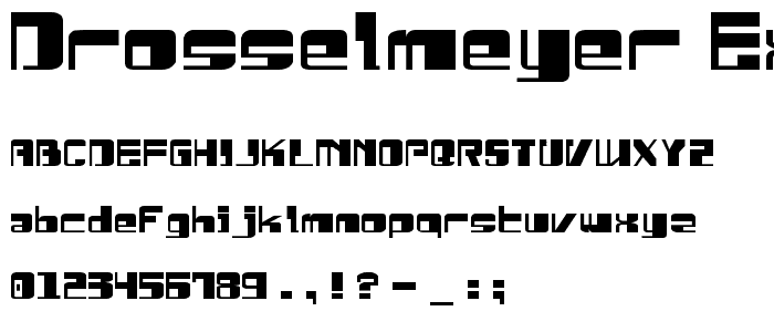 Drosselmeyer Expanded font